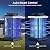 Bug Zapper Outdoor, Mosquito Zapper 2 in 1 Portable & Rechargeable Bug Zapper Outdoor with 5000mAh Battery & LED Night Light, 4000V Electric Fly Zapper for Outside,Patio,Backyard,Garden Blue