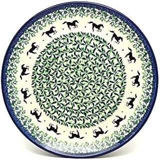 Polish Pottery Plate - 10" Dinner - Dark Horse