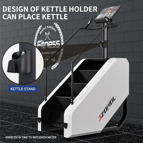 Image of Stair Machine, Commercial Grade Stepmill Machine, Stair Stepper with LCD Screen, Cardio and Lower Body Workouts, 450LBS, 15-164 Steps /Minute