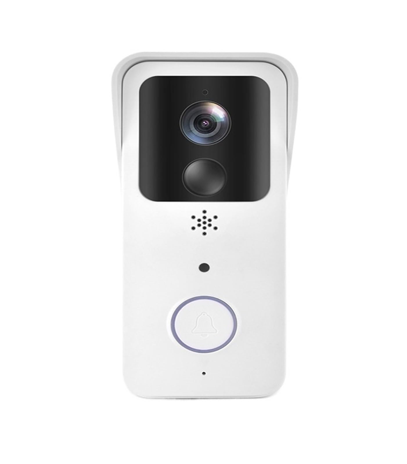 Portero automático. Timbre inalámbrico con video T32 1080P, cámara inteligente WiFi, compatible con aplicaciones 5G, banda dual, impermeable, visión nocturna, audio bidireccional. Videoportero(White)