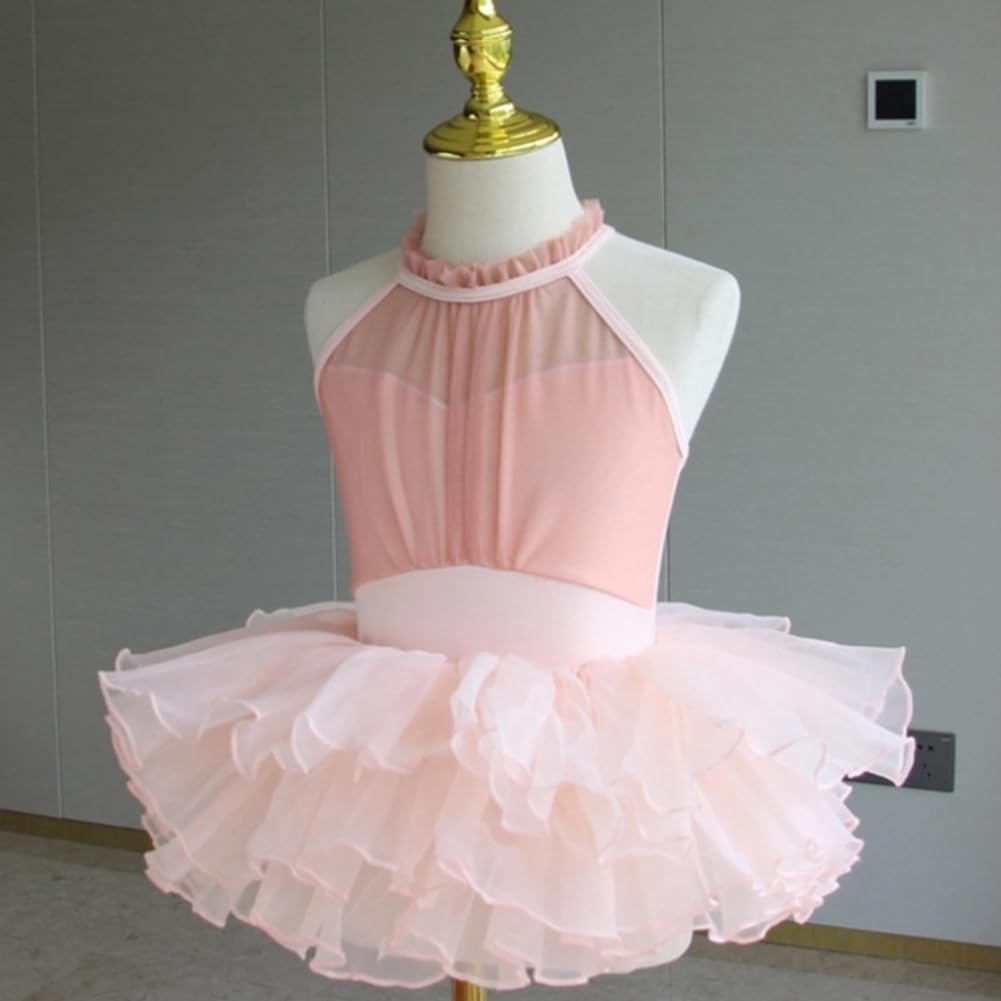 Vestido de ballet tutú para niñas, camisola de baile con falda para baile, fiesta, actuación — view 2
