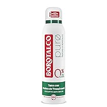 Borotalco, Deodorante Spray Puro, con Talco con Molecole Traspiranti, Formula Senza Alcool e Sali di Alluminio, Asciutto Anti-Odori, 48h di Efficacia, Profumo di Borotalco – 1 Flacone da 150 ml