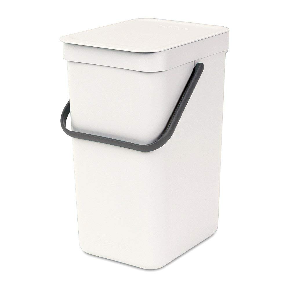 Brabantia 109942 Sort & Go Einbaubehälter, Plastik,Weiß,16L