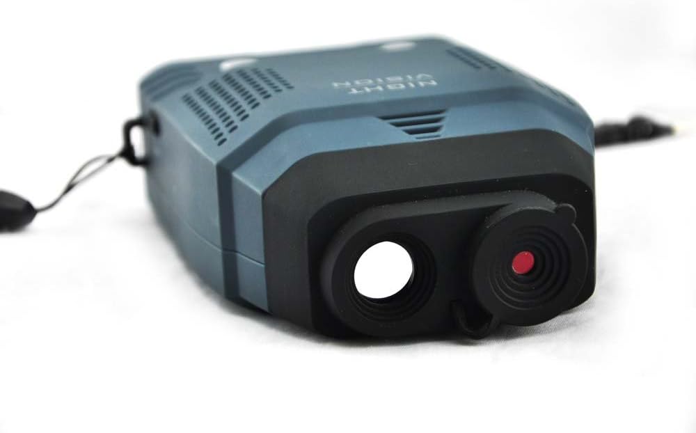 3x14.5 Micro Night Vision Goggles Infrared Visible 100m Night Goggles Infrared Digital Night Vision Monoculars with Video and Shooting for Hunting and Camping with 1GB SD Card (Blue)