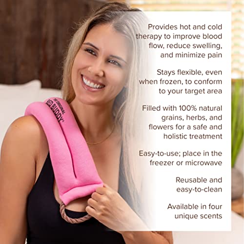 Image of Bed Buddy Aromatherapy Heat Pad and Cooling Neck Wrap - Microwave Heating Pad for Sore Muscles - Cold Wrap Pack for Aches and Pain, Lavender Scent (Pack of 3)