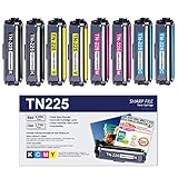 HIYOTA Compatible TN-225BK TN-225C TN-225M TN-225Y Toner Cartridge Set: Replacement for Brother...
