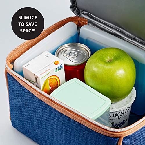 Fit & Fresh 336HLJP Cool Coolers By Fit & Fresh 4 Pack Slim Ice Packs, Quick Freeze Space Saving Reusable Ice Packs For Lunch Boxes Or Coolers thumb #5