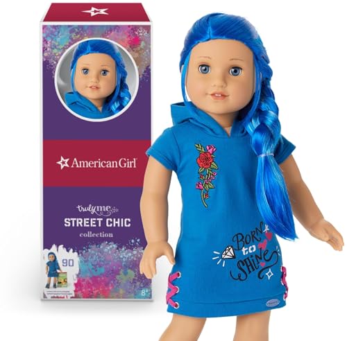 Muñeca American Girl Truly Me 18 pulgadas con pelo azul miniatura 1