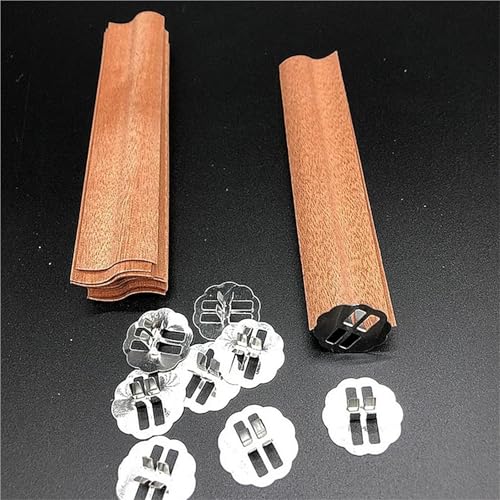 Juego de 10 mechas de madera en S para velas miniatura 5