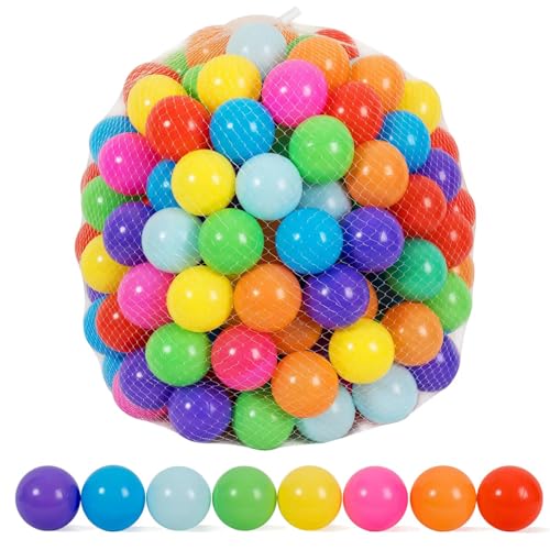 Image of Aqrtvle 400 Pack Pit Balls for Toddlers 1-3 Durable & Safe Ball Pit Balls Easy Clean Kids & Baby Ball Pit Plastic Balls for Ball Pit (BOY, 400)