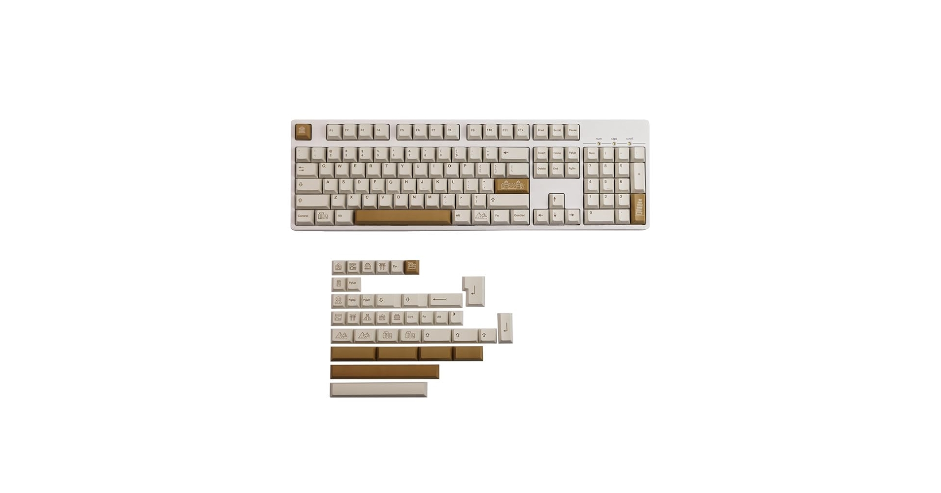 Amazon | AMair GMK Civilizations キーキャップ PBT 昇華