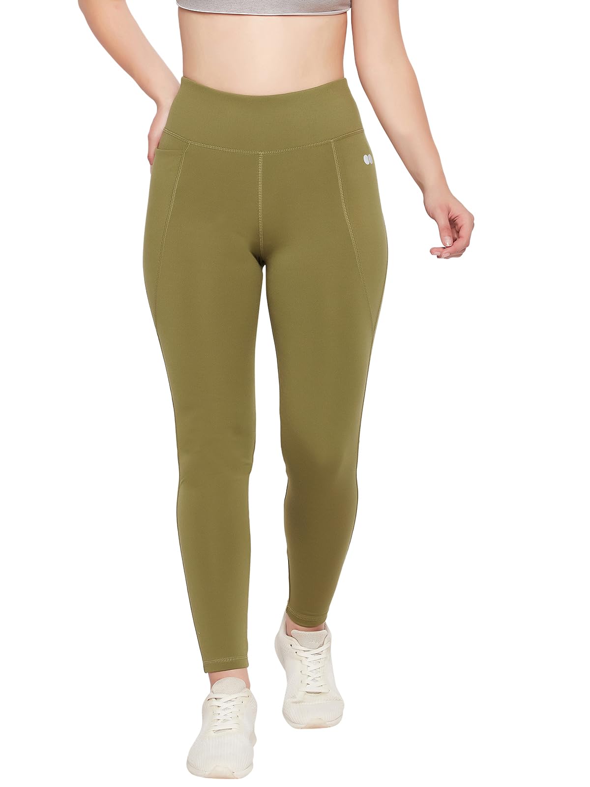 clovia Women's Snug Fit High Rise Ankle-Length Activewear Sport Tights-picture-22