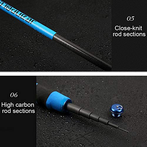 shopparadise 人気 のべ竿 渓流竿 コンパクト 釣り竿 カーポン製 携帯型 超軽量 釣り具 ロッド 3.6M 5.4M 4.5M 6.3M 釣り初心者に 海釣り?淡水両用 6枚目