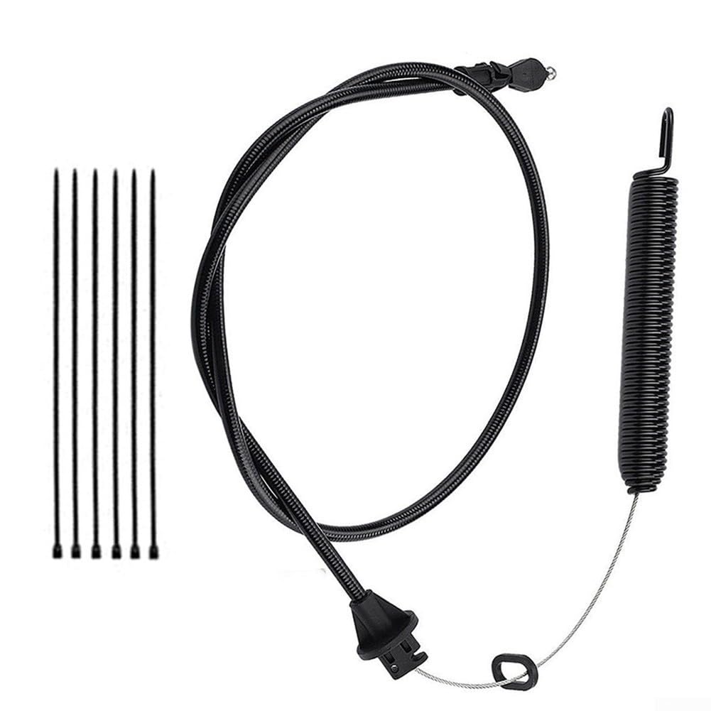 Deck Engagement Clutch Cable 175067, for Craftsman for POULAN for ARIENS 42 Inch Mowers, Stainless Steel Core Rubber Sheath, Smooth Control Easy Install with for ZIP Ties, Replacement Part for Riding