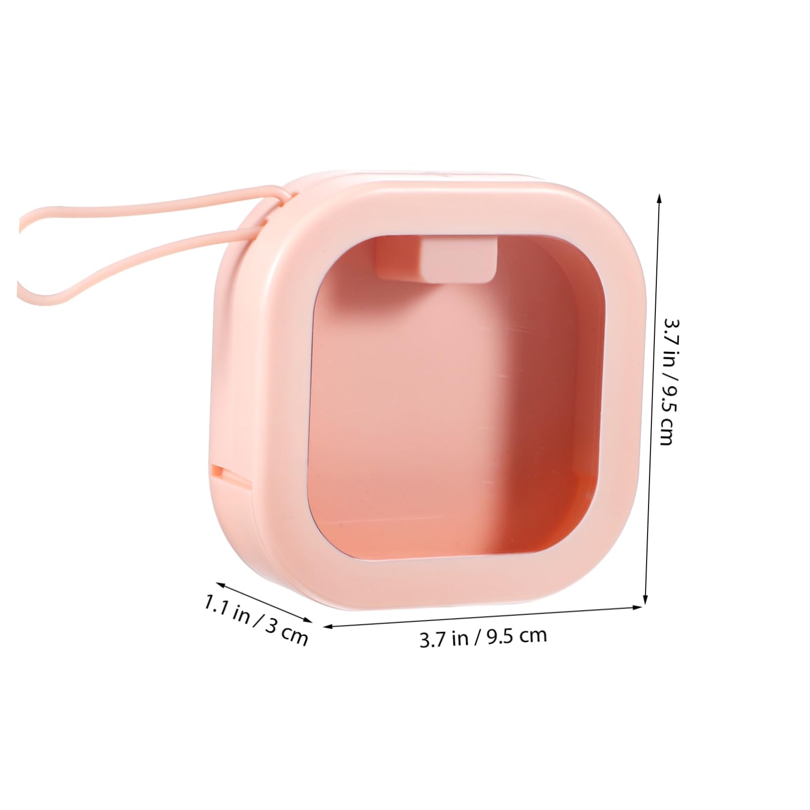 PRETYZOOM 3Pcs Portable Storage Cases for Retainers Plastic Holders with Ample Space and Seal for Travel and Home Organization