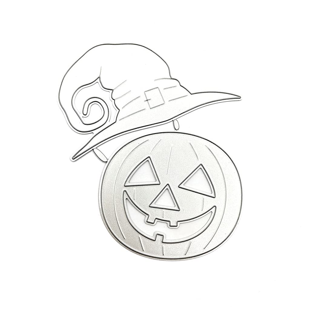 YWLUUOO Printing Halloween Pumpkin Carbon Steel, Clear Stamp Embossing Mold for Paper Card and Craft Gift Making Embossing Stencils for Card Making