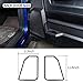 4PCS Car Interior Door Speaker Cover Trim for 2010-2017 Dodge Ram (carbon fiber)