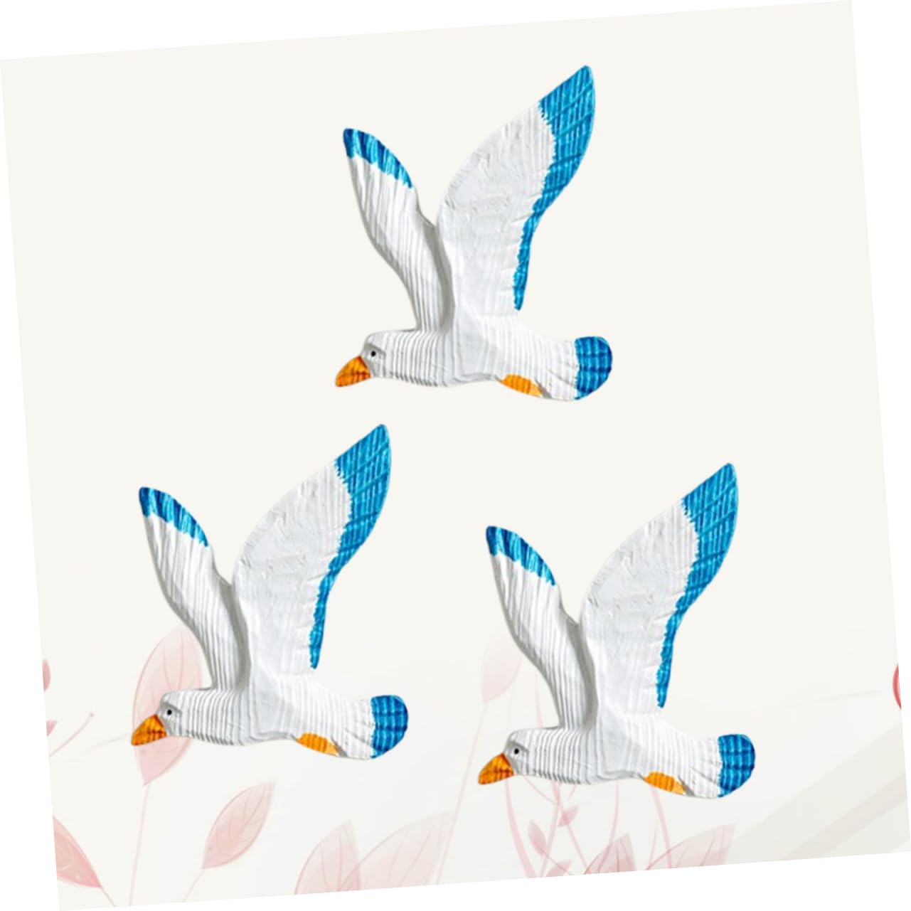 3pezzi Gocce Di Uccelli Appese in Resina Gabbiani Appesi Da Parete Uccelli Creativi Per Soffitti e Alberi Decorazioni Sicure e Resistenti Per Casa