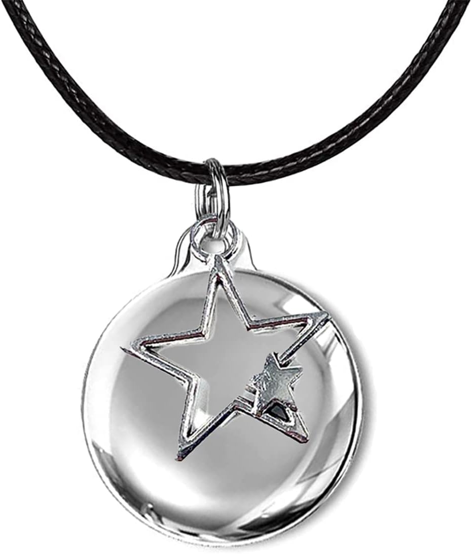 dtylean Airtag Necklace for Kids - Never Lose Your Children - Sliver Soft TPU Air Tag Holder with 20 Inch Black Leather Necklace Cord with Clasp (Sliver/Black) (Sliver/Black)