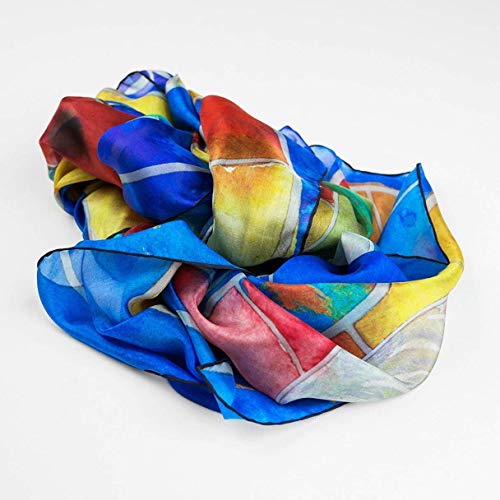 Foulard extra large en soie bleu pour sublimer vos tenues chic