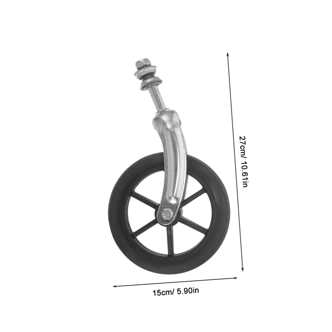 KOMBIUDA Wheelchair Accessory Front Fork Set Replacement Front Caster Wheels with Bearings for Wheelchair Parts