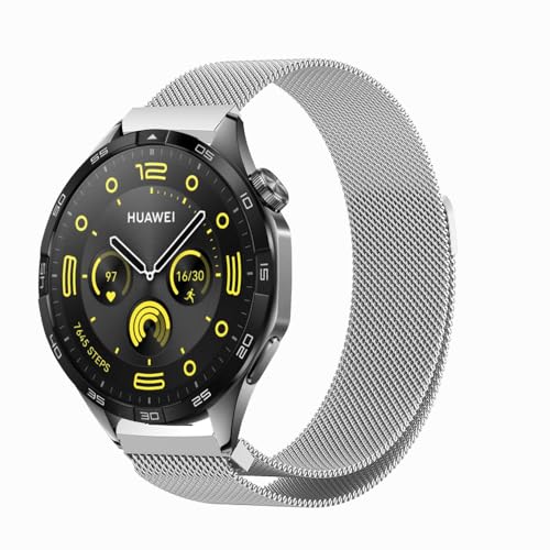 22mm Cinturino per Xiaomi Watch 2 S4 Sport Acciaio Inossidabile Metallo Cinturini di Ricambio Magnetico per Mi - Argento
