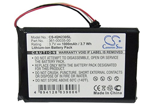 XSPLENDOR XPS Replacement Battery Compatible with Nuvi 2300 Nuvi 2300LM Nuvi 2340LT Nuvi 2350LMT Nuvi 2350LT Nuvi 2360 Nuvi 2360LM 2360LMT 2360LT 2370 2370LT 2598 LMTHD PN 361-00035-00 361-00035-02