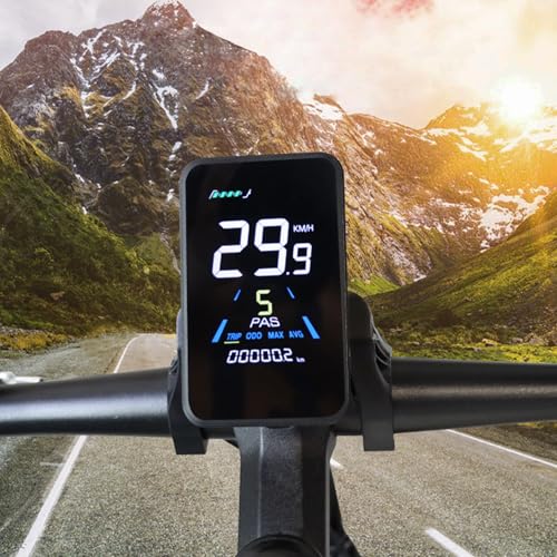 Compteur kilométrique de vélo étanche avec écran LCD clair pour VAE