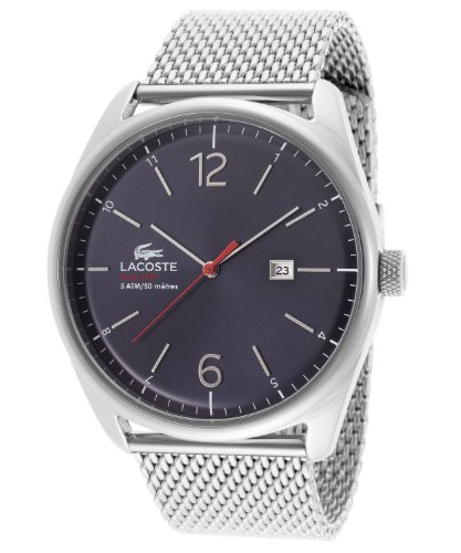 [RXe]Lacoste rv Austin stainless steel bracelet watch Men's 2010683 [sAi]