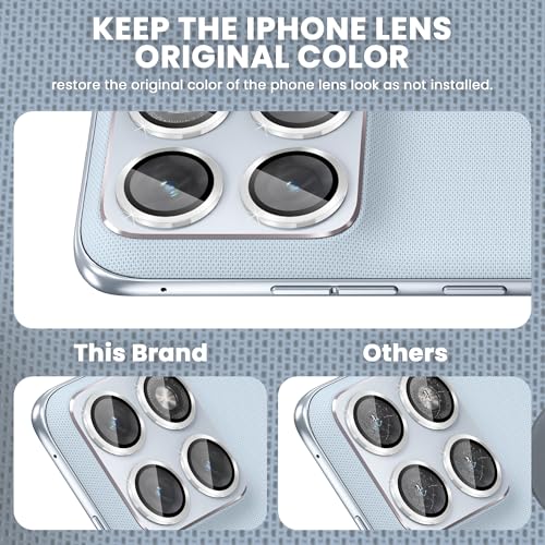 Image of FIRST MART Silver Camera Ring Guard Protector for Motorola Edge 70 Fusion | Tempered Glass with Metal Alloy Rings, HD Clear, Scratch Resistant, Case-Friendly | Pack of 1
