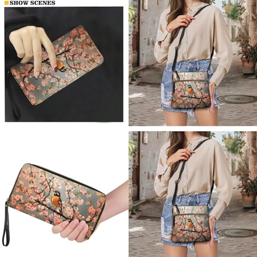 Satchel Purse and Wallet Set for Women Waterproof Leather Shoulder Bag Zipper Wallet Crossbody Purse for Daily Use3