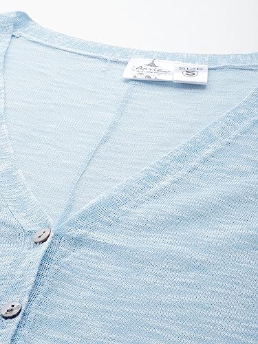 Image of Aarika Womens Sky Blue Color Nylon Shrug