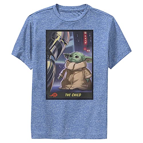 STAR WARS Mandalorian Little Trading Card Boys Short Sleeve Tee Shirt