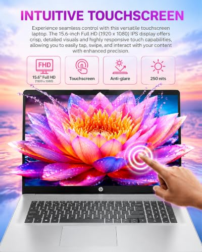Image of HP 15.6in FHD Touch Laptop 16GB RAM 1TB SSD for Business & Students