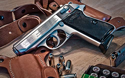 24'x36' PPK Walther Poster Pistols Most Popular Handguns