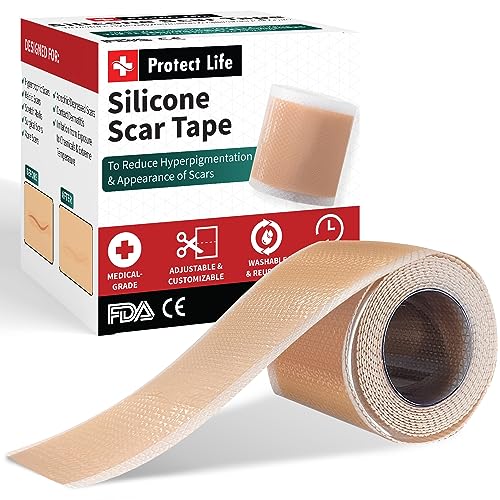 MedicalGrade Silicone Scar Tape Roll (4cm x 300cm) Keloid Bump removal Scar Sheets Reusable