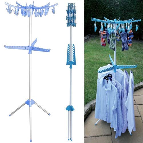 Taylor & Brown® Collapsible Clothes Drying Rack Foldable Tripod Coat