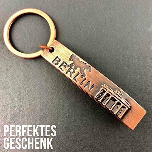 Key Ring Bottle Opener Berlin Souvenirs, Gift, Keepsake Made of Metal for Germany. Souvenirs, Lucky Charm and Courage - Image 2
