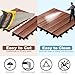 PrimeZone 108 PCS Solid Acacia Wood Interlocking Deck Tiles - 12