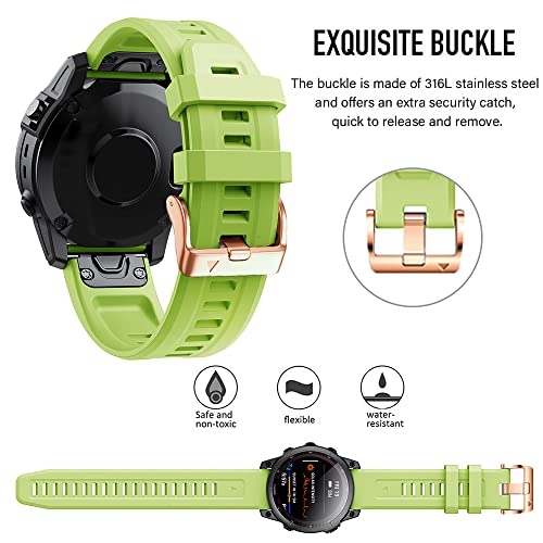 Pulsera de silicona de 20 mm compatible con Garmin Fenix Mk2S de alta gama 4