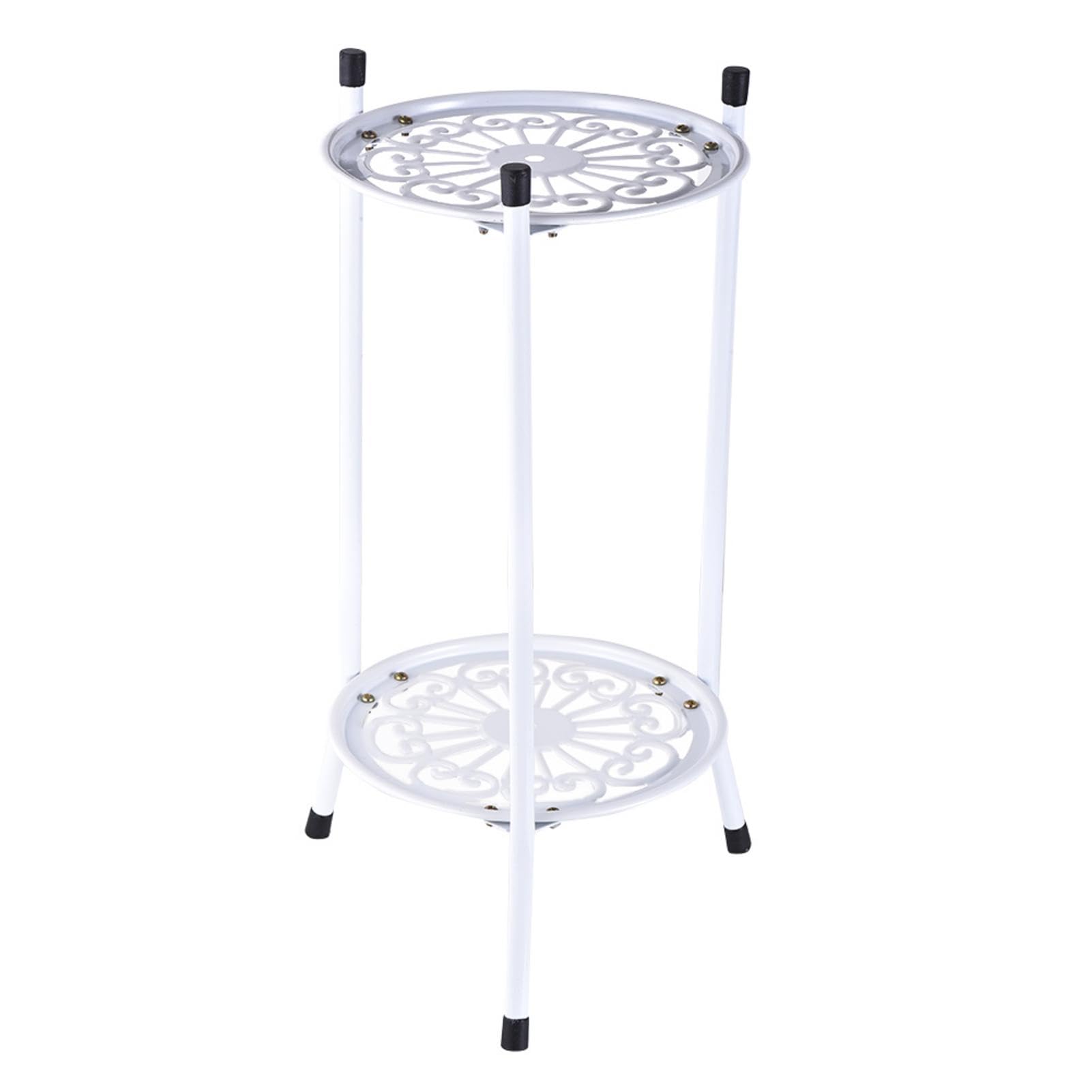 Soporte para plantas | Soporte de metal para plantas de interior y exterior | Estante de metal para flores | Soportes de metal de 2 niveles para macetas | Soporte para macetas | Soporte de hierro de