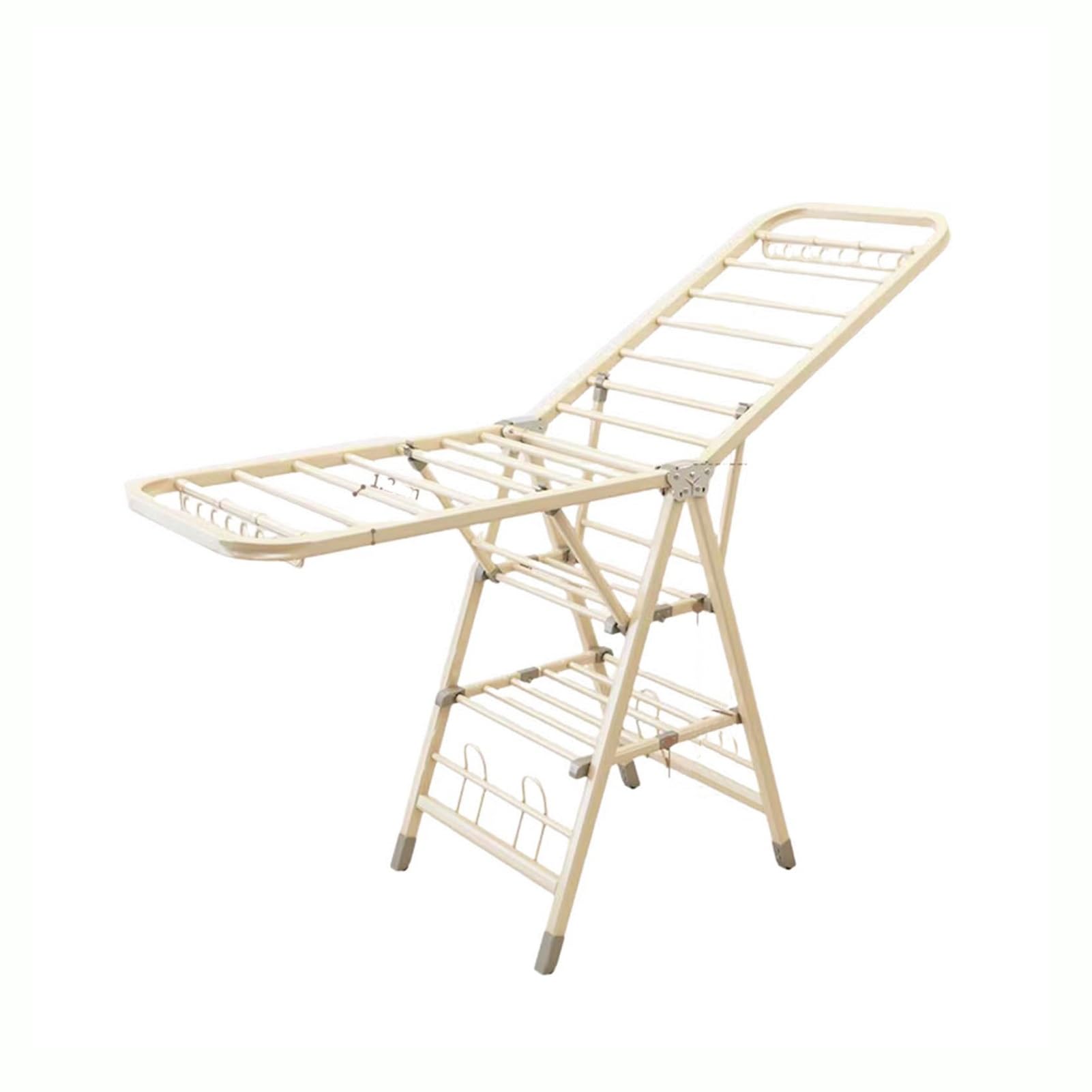 Wäscheständer – höhenverstellbar, Aluminiumlegierung, tragbar, freistehend, platzsparendes Design, 80 kg Tragkraft
