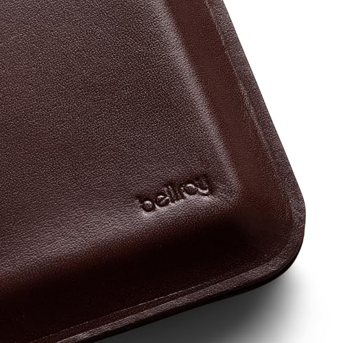 Image of Bellroy Apex Note Sleeve - (Molded leather billfold wallet, RFID protected) - Espresso
