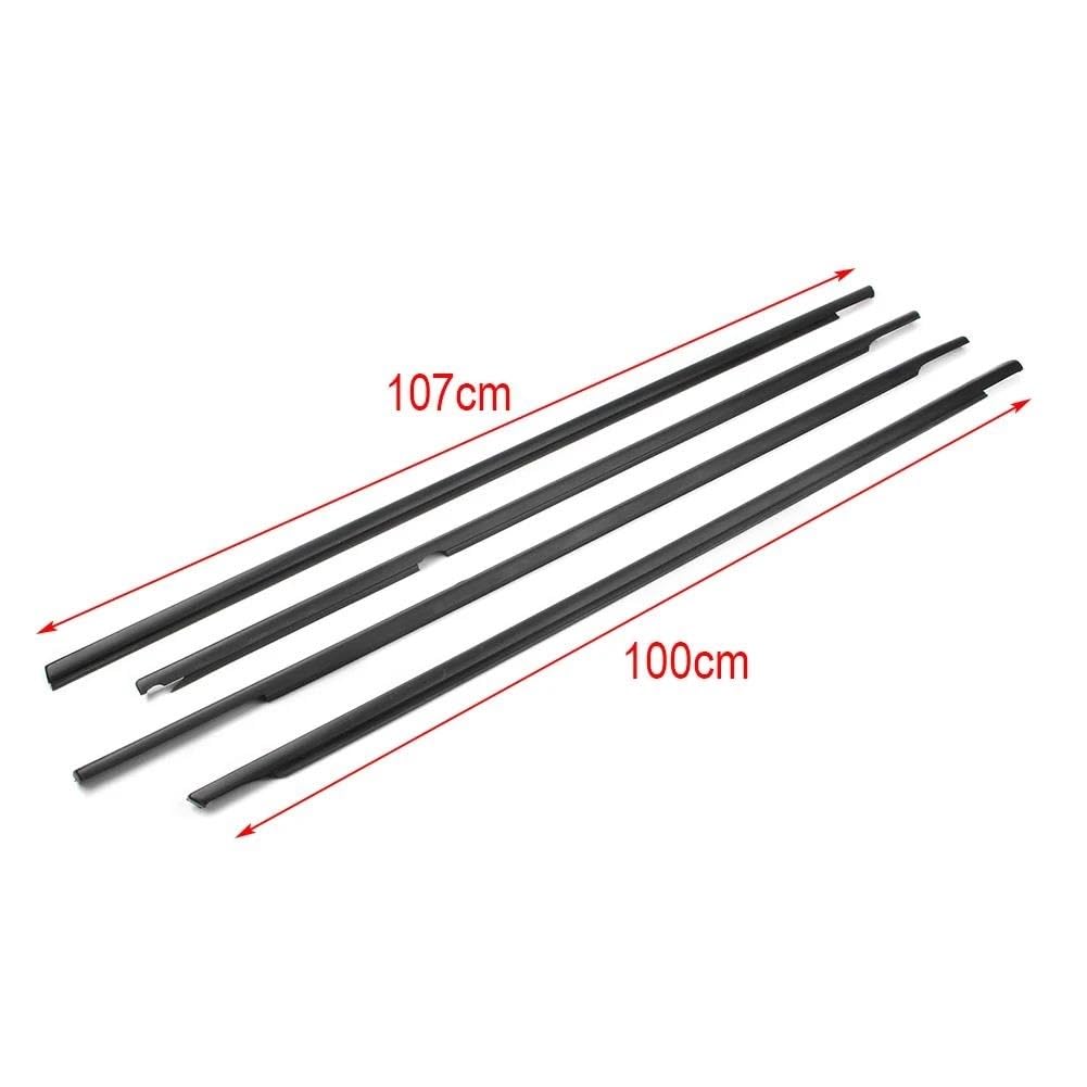 Guarnizione in gomma 4 Pezzi/set Guarnizione Portiera Auto Per Finestrino Modanatura Esterna Per VW Per Golf 6 MK6 2008 2009 2010 2011 2012 Striscia Protettiva Vetri Vetro