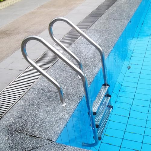 Escalera para piscina de acero inoxidable de 2 escalones miniatura 2