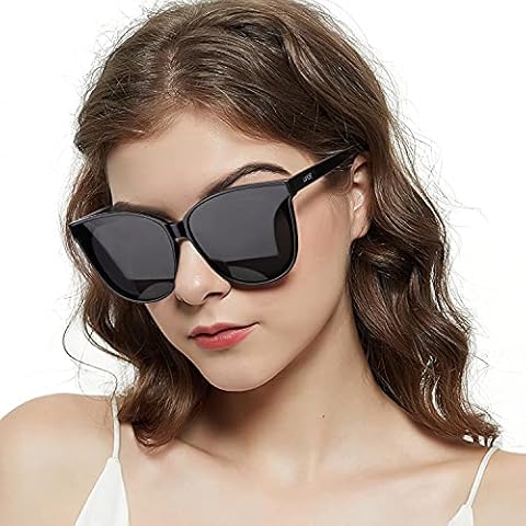 LVIOE Polarised Womens Sunglasses Cateyes Frame Ladies Sunglasses UV Protection Cover