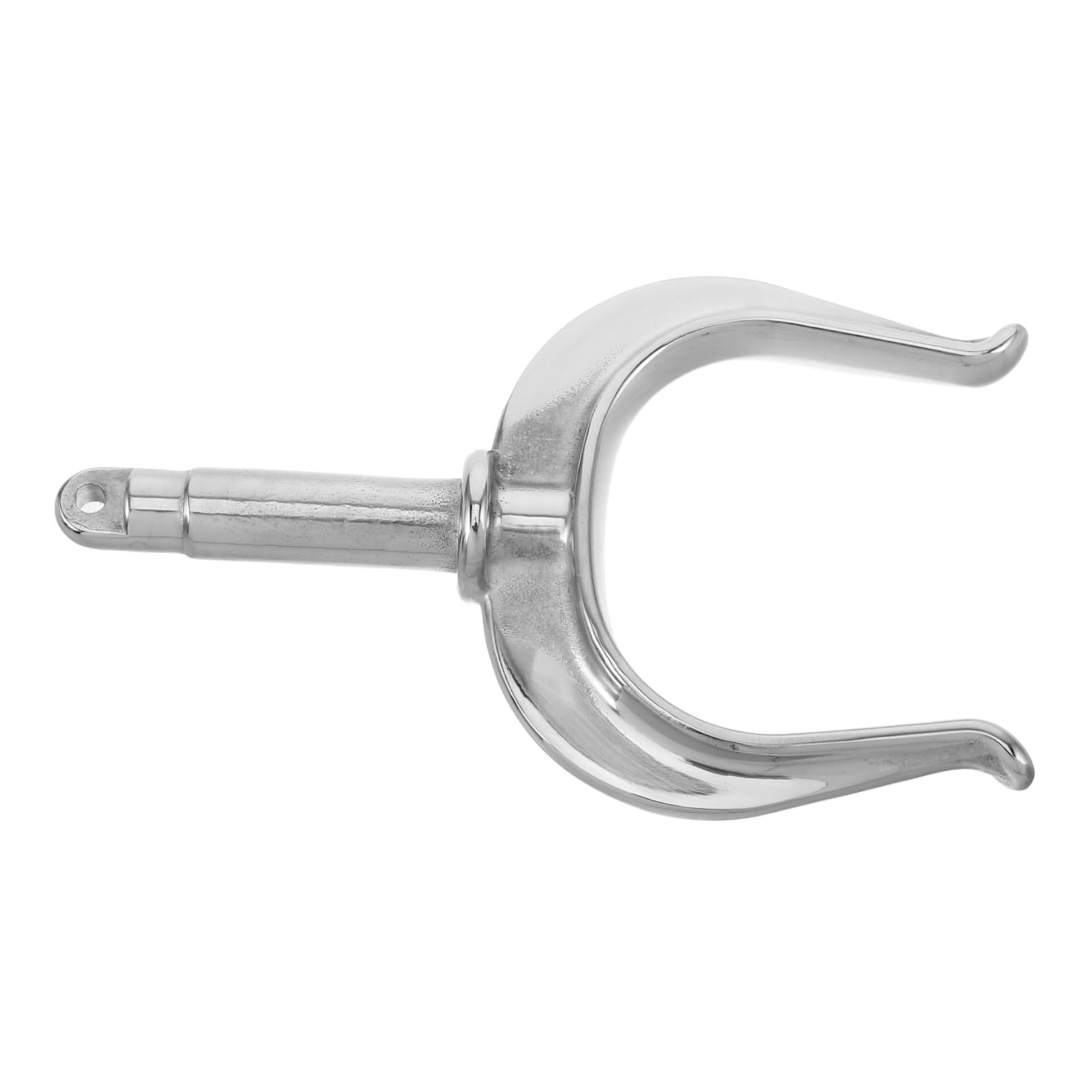 ibasenice Stainless Steel Oarlock Bracket for Use Shaped Design for Kayaks and Canoes Secure Clamping Polished Finish Heavy Duty Holder for Boat Stability