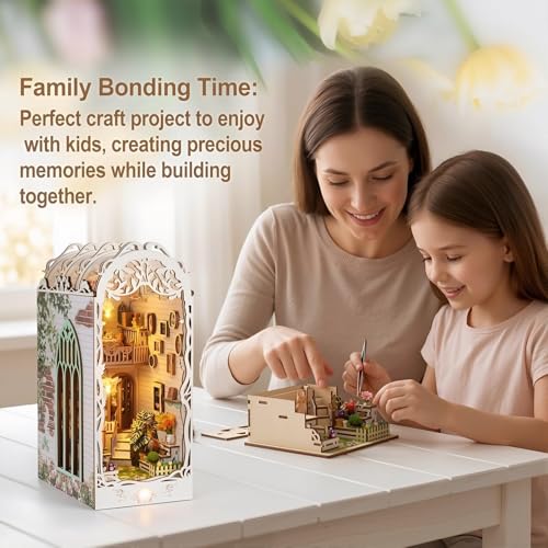 SYHHSEEG Greenhouse Flower House Book Nook Kit thumbnail 3
