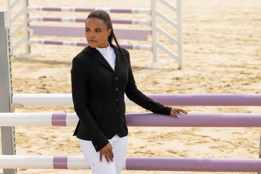 Pikeur Damska marynarka z siateczki Kjana Black Athleisure FS25