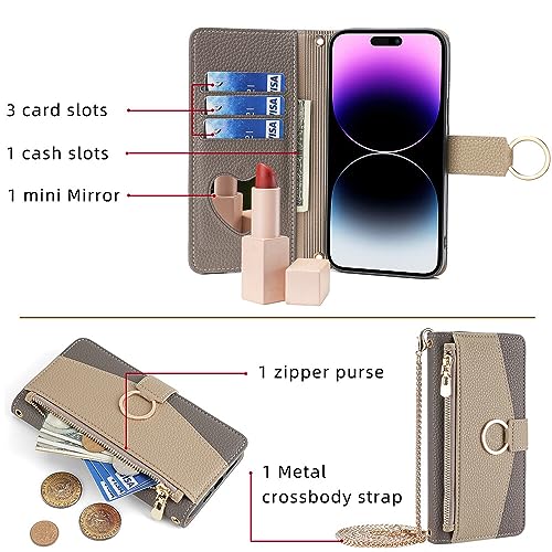 CasurvivePro Wallet Case Compatible for iPhone 14 Plus with Crossbody Strap - Image 2